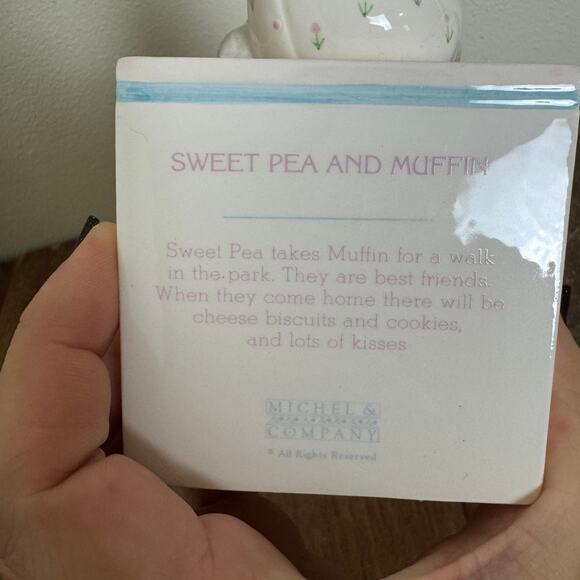 Michel & Company VINTAGE whimsical ceramic Best Friends Forever Piggy Bank - Picture 5 of 8